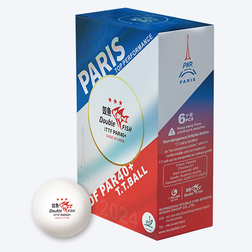 Original Yuan Dong Double Fish PAR40+ 3-Stars Ping Pong Balls